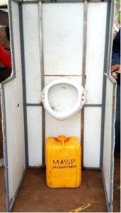 Figure: Mobile toilet used for source separated urine collection.